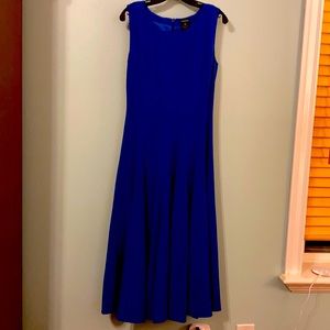 J. Peterman Royal Blue Sleeveless Dress